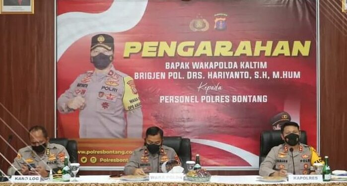 Wakapolda Kaltim Tinjau Serbuan Vaksinasi TNI Polri di Bontang