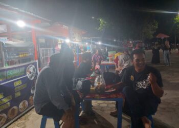 Absen Dua Tahun, Pasar Malam Guntung Dipadati Ratusan Pengunjung