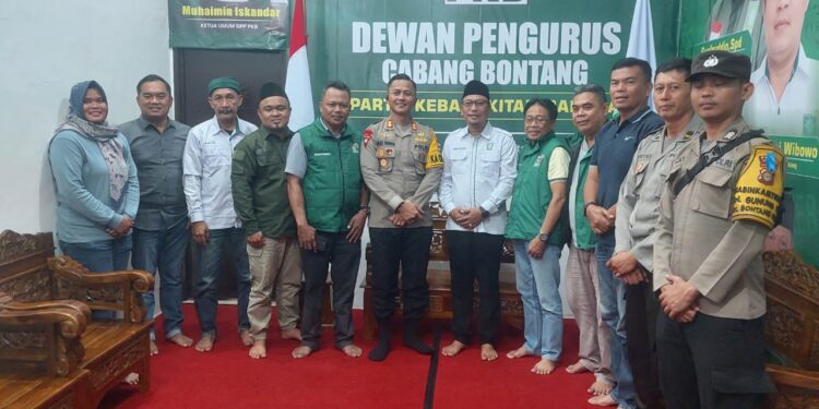 DPC PKB dan Polres Bontang Komitmen Jaga Kamtibnas Jelang Pilkada