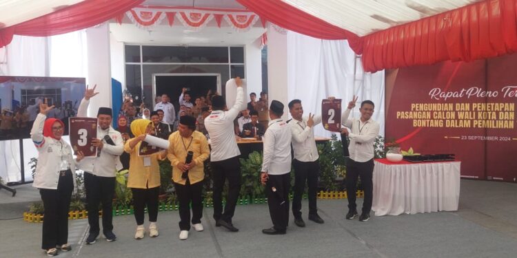 Pengundian Nomor Urut Paslon Wali Kota Bontang 2024 Resmi Digelar