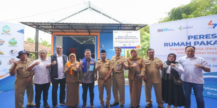 Dorong Ekonomi Sirkular Sektor Pertanian, Pupuk Kaltim Resmikan Rumah Pakan Terpadu di Magetan