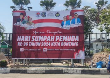 DPMPTSP Bontang Tingkatkan Kualitas Upacara Nasional dengan Pembangunan Tiang Videotron