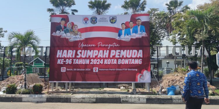 DPMPTSP Bontang Tingkatkan Kualitas Upacara Nasional dengan Pembangunan Tiang Videotron