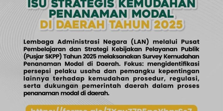 LAN RI Gelar Survei Kemudahan Investasi, DPMPTSP Bontang Ajak Pelaku Usaha Ikut Berpartisipasi