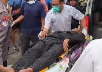Kecelakaan di Jalan Cipto Mangunkusumo, Dua Pengendara Motor Dilarikan ke Rumah Sakit