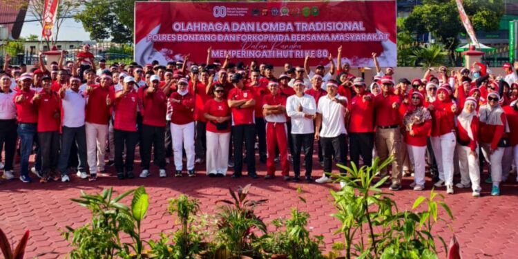 Semarak HUT RI ke-80, Polres Bontang Gelar Berbagai Lomba Tradisional