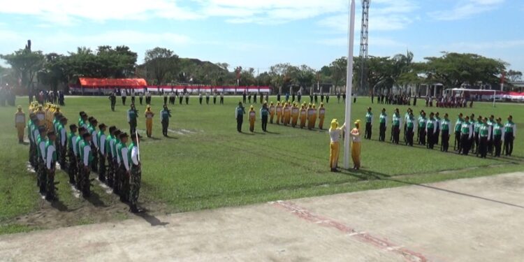 Pemkot Bontang Gelar Gladi Bersih HUT ke-80 RI di Lapangan Bessai Berinta