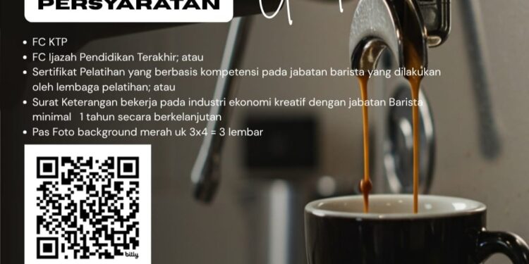 Dispopar Bontang Gelar Workshop dan Sertifikasi Barista BNSP, Buka Peluang bagi Pelaku Usaha dan Pekerja Muda