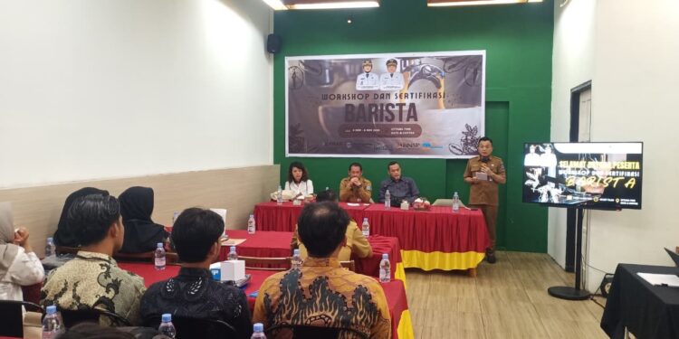 Dispopar Bontang Dorong Ekonomi Kreatif Lewat Sertifikasi Barista Bersertifikat BNSP
