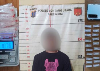 Unit Reskrim Polsek Bontang Utara Tangkap Pengedar Sabu, 32 Paket Diamankan