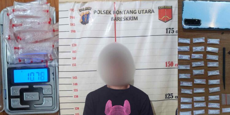 Unit Reskrim Polsek Bontang Utara Tangkap Pengedar Sabu, 32 Paket Diamankan