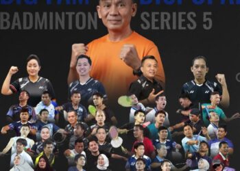 BIG FAM Dispopar Badminton Series 5 Meriah, Jadi Ajang Silaturahmi dan Relaksasi Pegawai
