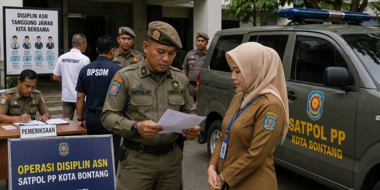 SPT Resmi Diterima, Satpol PP Bontang Perkuat Razia Disiplin ASN